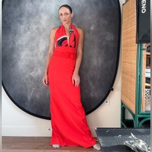 strapless open back dress Solace London Joni Dress main image 0